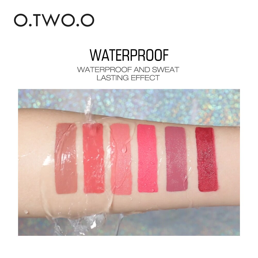 O.TWO.O 2 In 1 Waterproof Matte Lipstick Lip Gloss Long Lasting Moisturizer