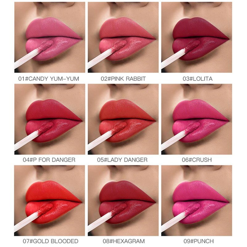 Pudaier Long Lasting Matte Lipsticks Waterproof 18 Color