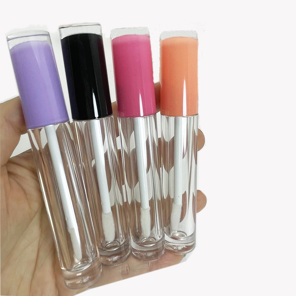 Wholesale 10/50/100pc 5ML Empty Lip gloss tubes Waterproof Transparent DIY Lip Balm Botle Lipstick Cosmetic Packing Containers