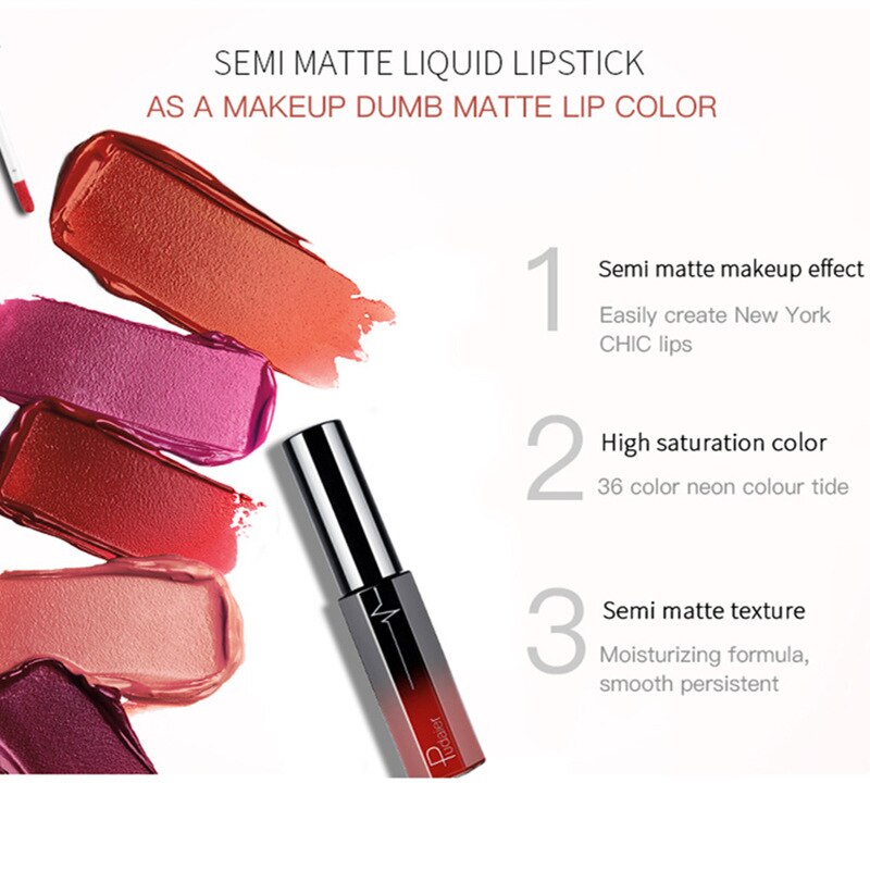 Pudaier Long Lasting Matte Lipsticks Waterproof 18 Color