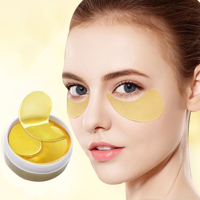 60PCS Gold Collagen Eye Mask Gel Eye Patches for Eyes Care