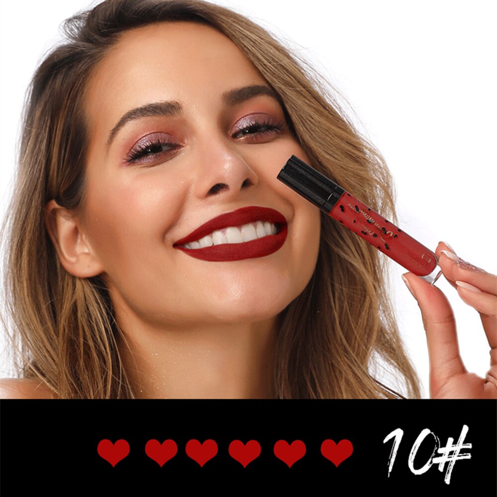 Pudaier New Lips Makeup Matte Lipstick Waterproof