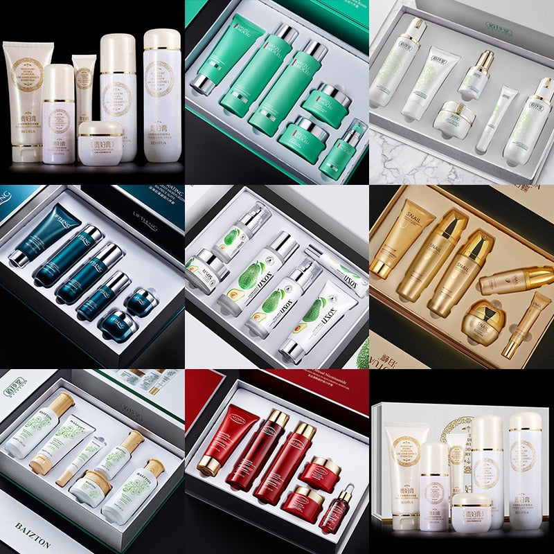 LAIKOU 6 To 12 Pcs Face Skin Care Product Set Repairing