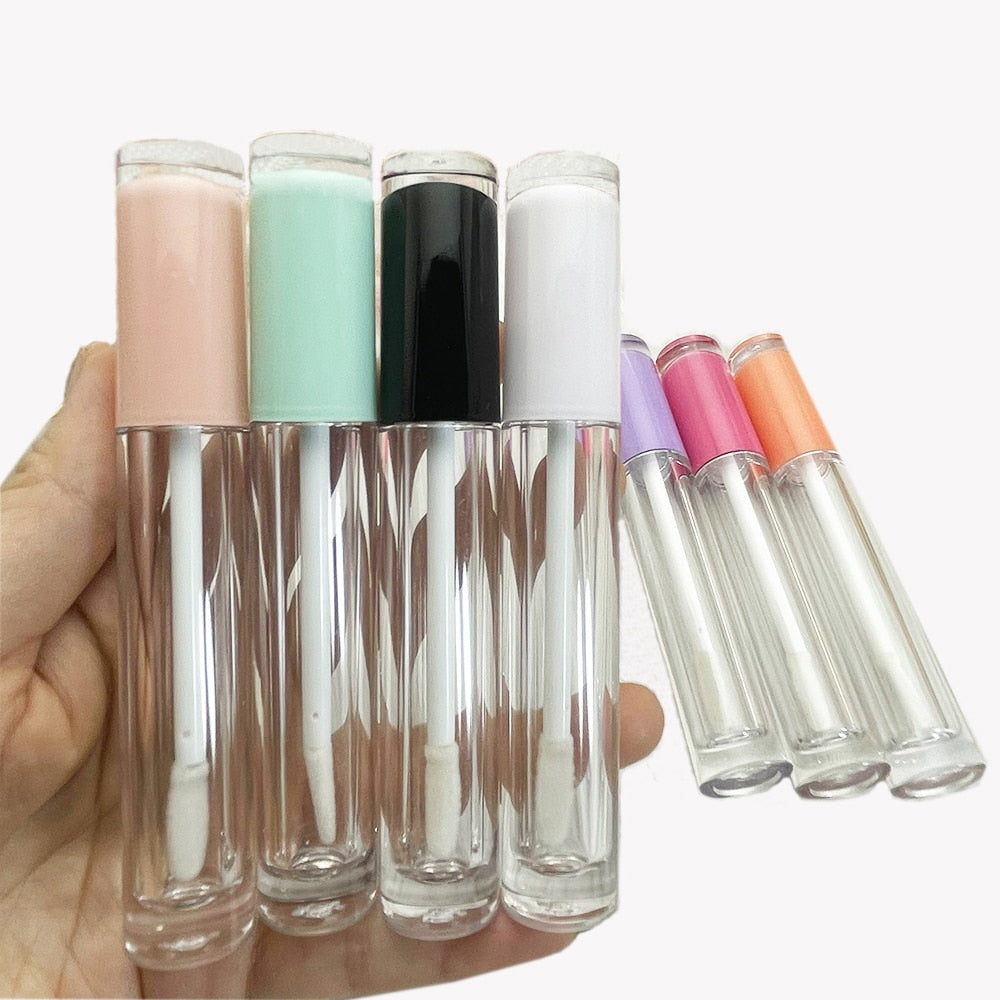 Wholesale 10/50/100pc 5ML Empty Lip gloss tubes Waterproof Transparent DIY Lip Balm Botle Lipstick Cosmetic Packing Containers