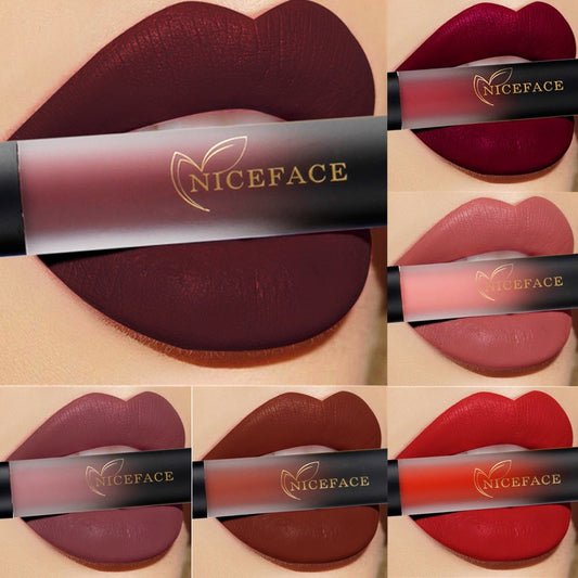 NICEFACE 18Color Matte Liquid Lipstick Waterproof Makeup