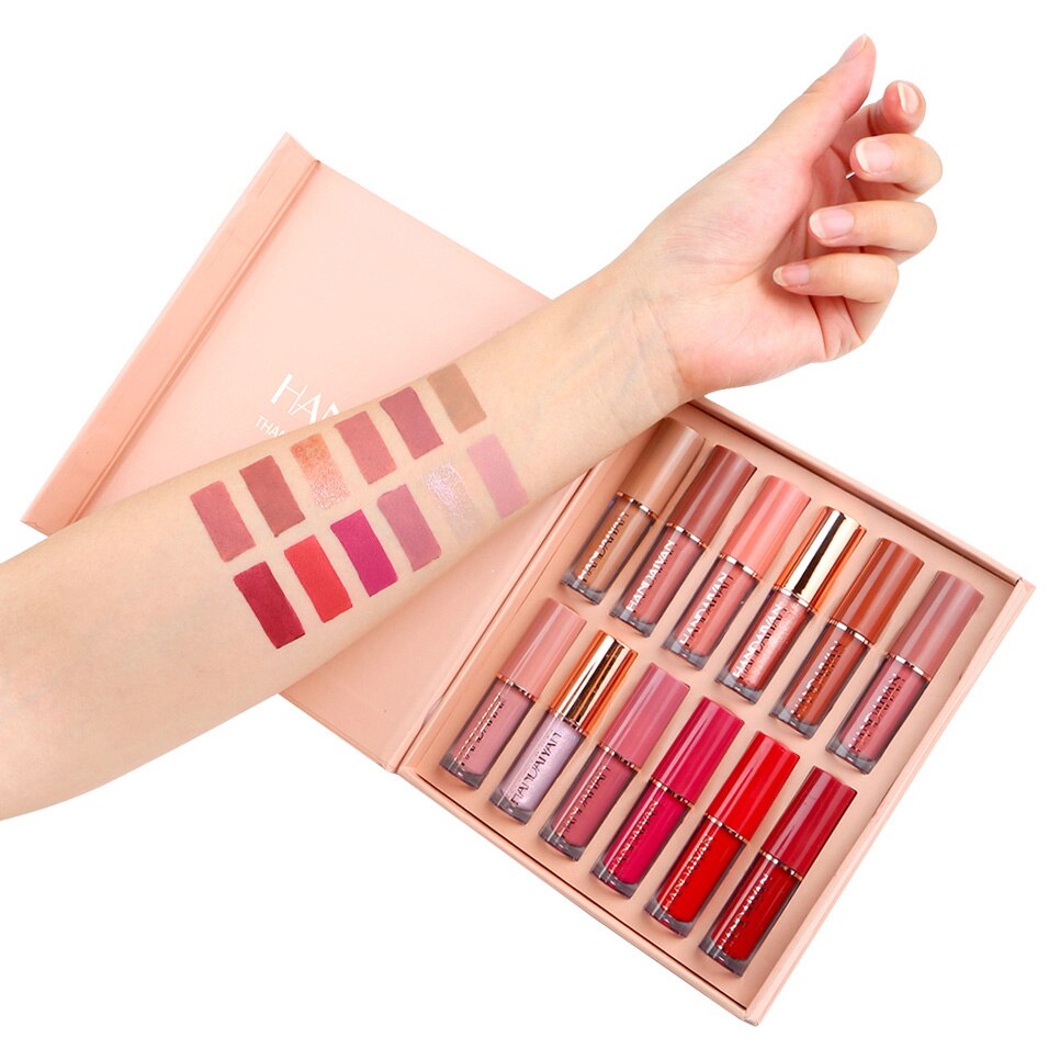 12Pcs/Box Matte Liquid Lipstick Lip Gloss Makeup Set