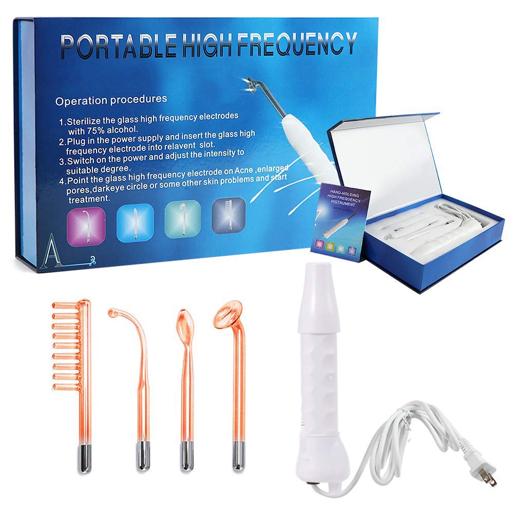 4 IN 1 High Frequency Electrotherapy Wand Host Machine Anti Wrinkle