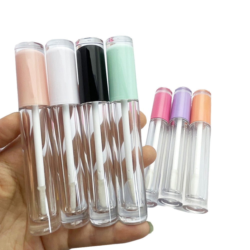 Wholesale 10/50/100pc 5ML Empty Lip gloss tubes Waterproof Transparent DIY Lip Balm Botle Lipstick Cosmetic Packing Containers