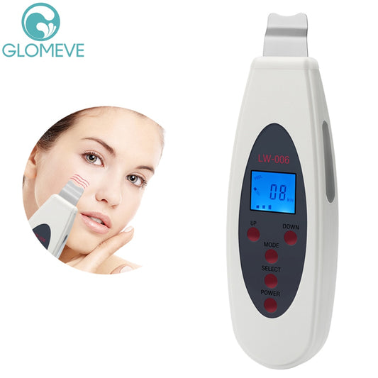 Ultrasonic Skin Scrubber Deep Face Cleaning Device Acne Removal Galvanic Facial Lift Ultrasound Blackhead Peeling Pores Cleaner